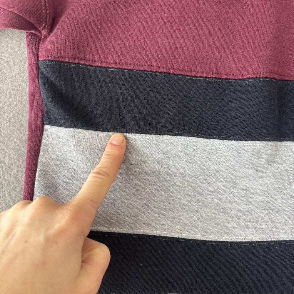 VTG Colorblock 80s/90s Crewneck Sweatshirt Mens XLT Pro Spirit Tri Color Retro - Picture 6 of 16